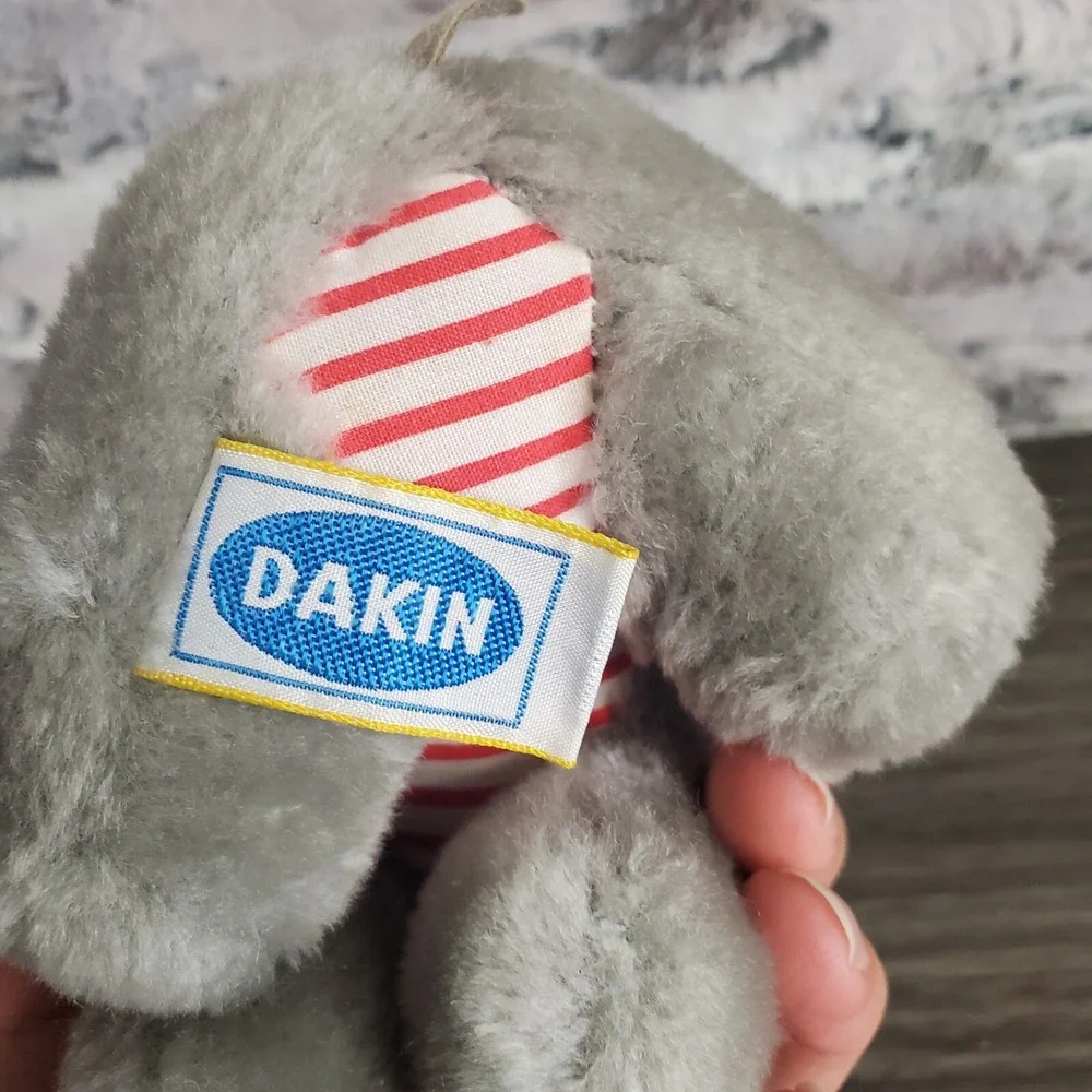 Vtg 1983 DAKIN Plush Elephant Patriotic 6